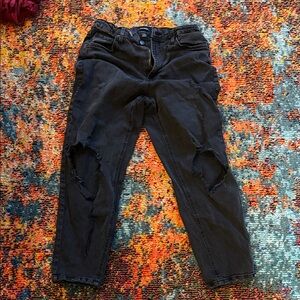 Wild Fable Black Distressed Boyfriend Jeans